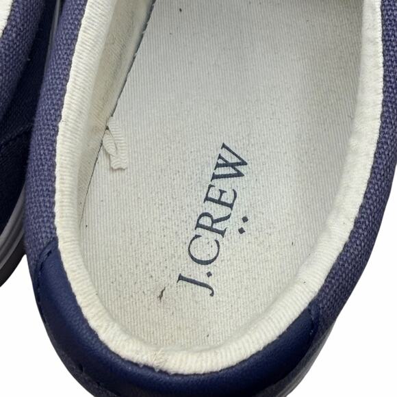 J.Crew Canvas Slip-On Sneakers Blue Men’s Size 10 Casual Low Top - Picture 14 of 14